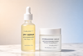 The serum and the Hydrasnow Cream