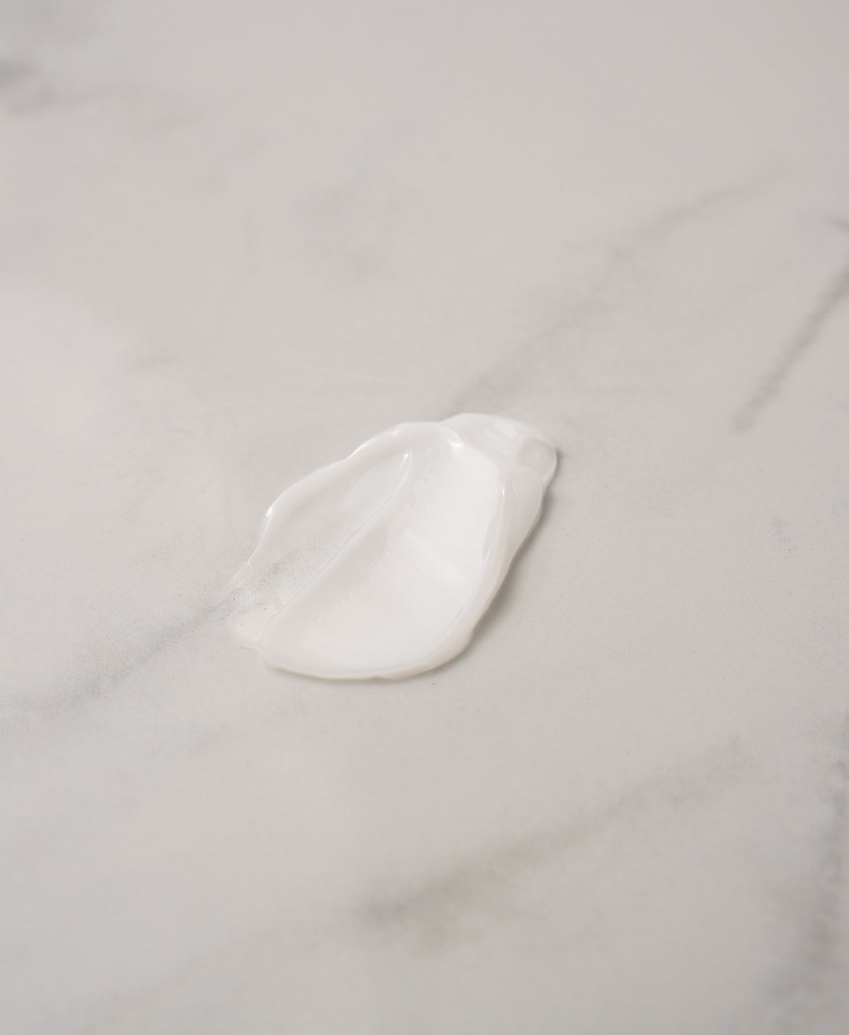 A swatch of the cream