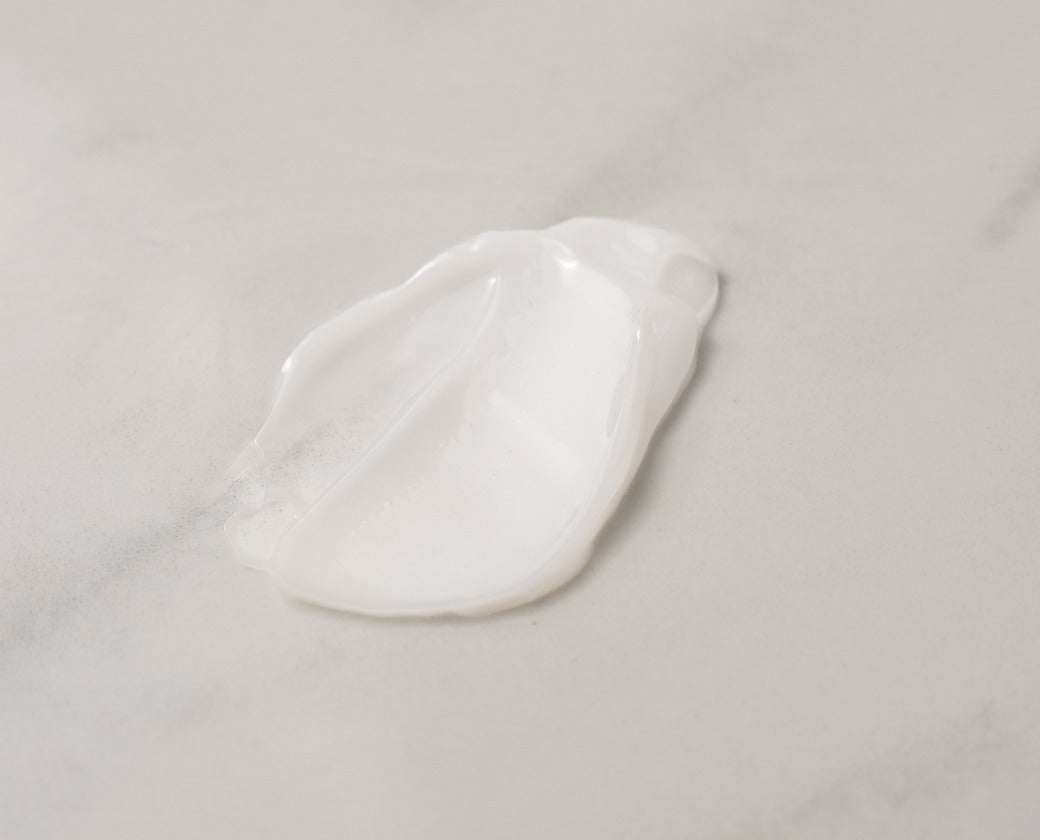 A swatch of the cream
